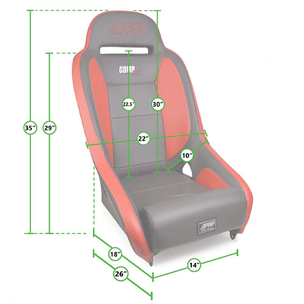 COMP ELITE Race Seat Fits 2005-2023 Toyota Tacoma - Image 4
