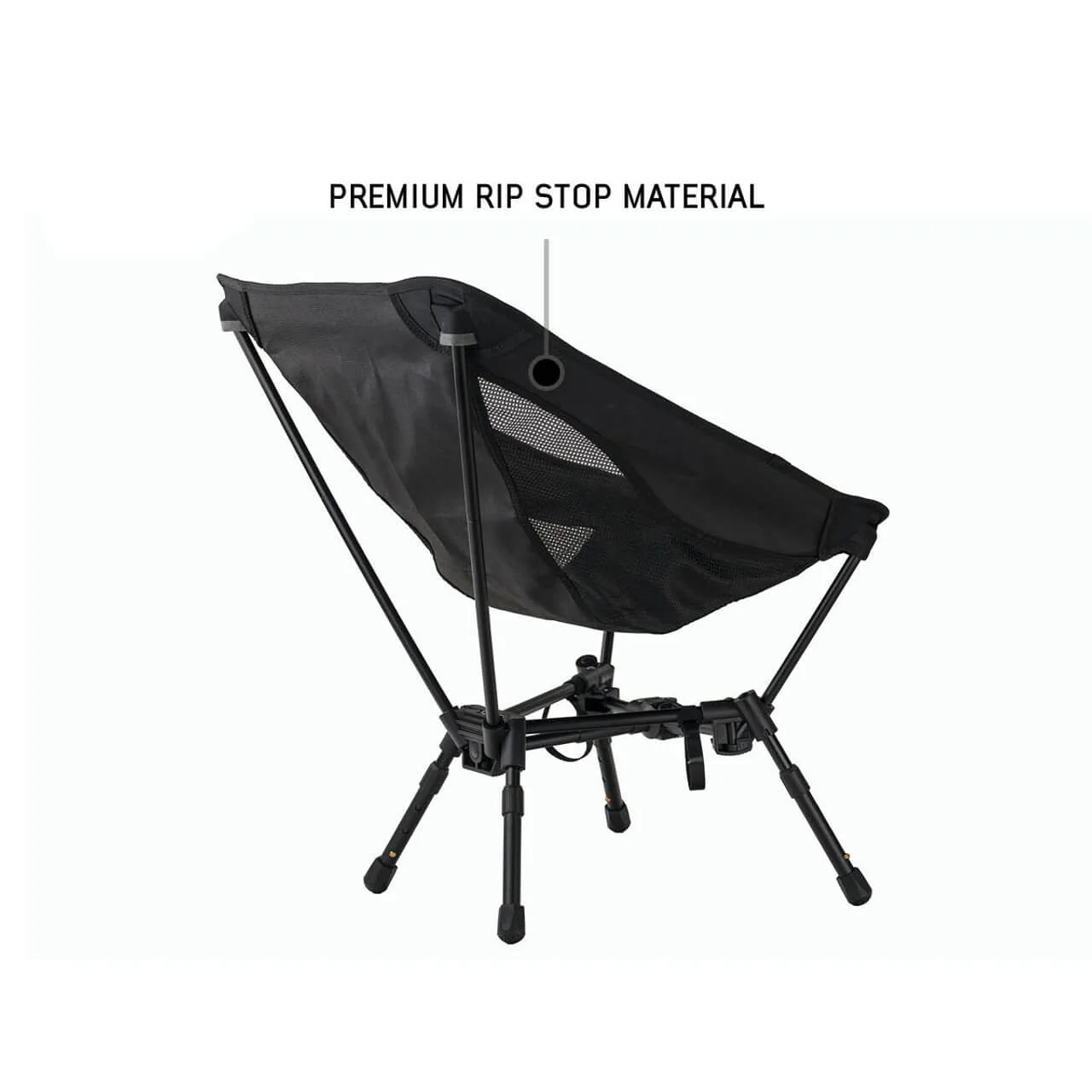 Compact Camping Chair with Collapsible Aluminum Frame [2 SET] - Image 3