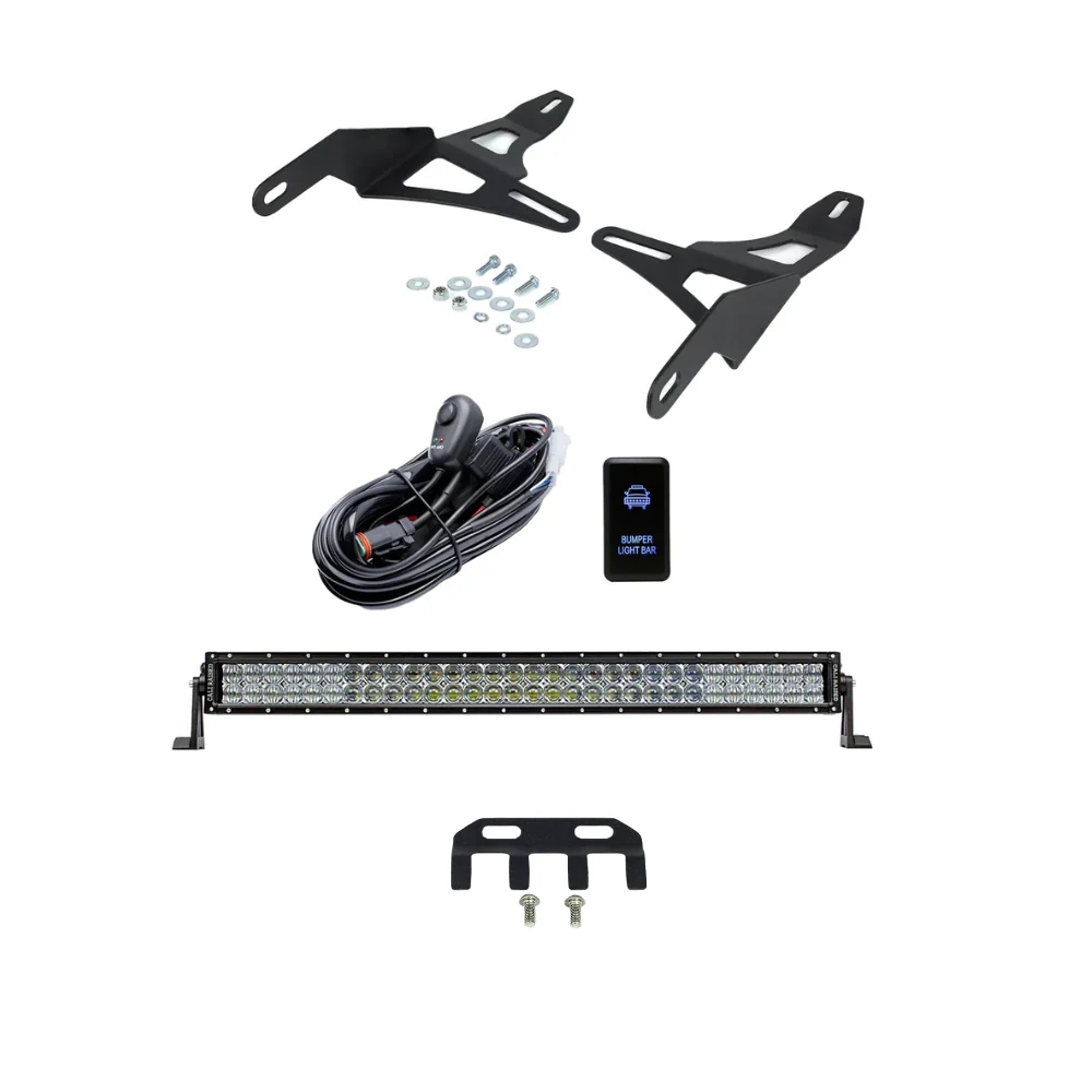 32" Lower Bumper Flush Slim Light Bar Mounting Brackets Fits 2016-2023 Toyota Tacoma - Image 13