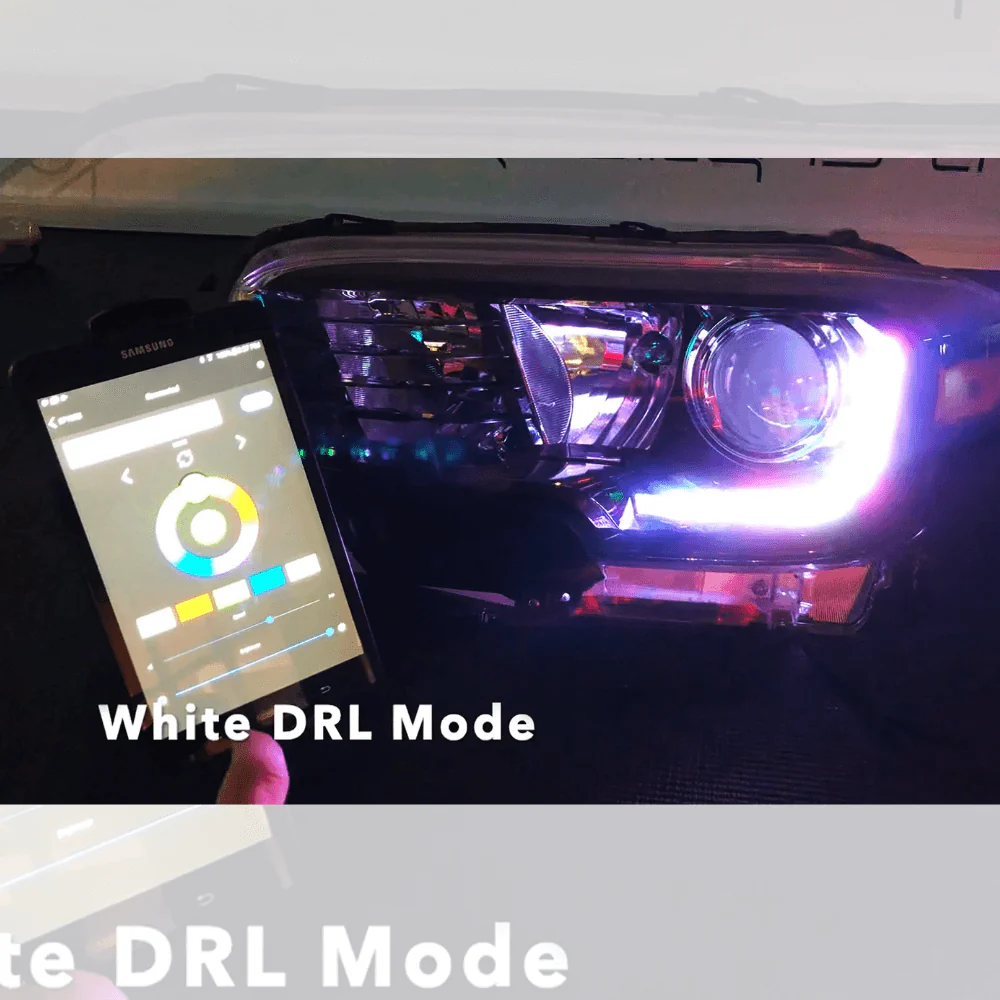 Dynamic ColorSHIFT RGB+A Headlight DRL Kit Fits 2016-2023 Toyota Tacoma - Image 12