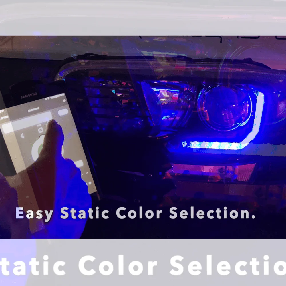 Dynamic ColorSHIFT RGB+A Headlight DRL Kit Fits 2016-2023 Toyota Tacoma - Image 13