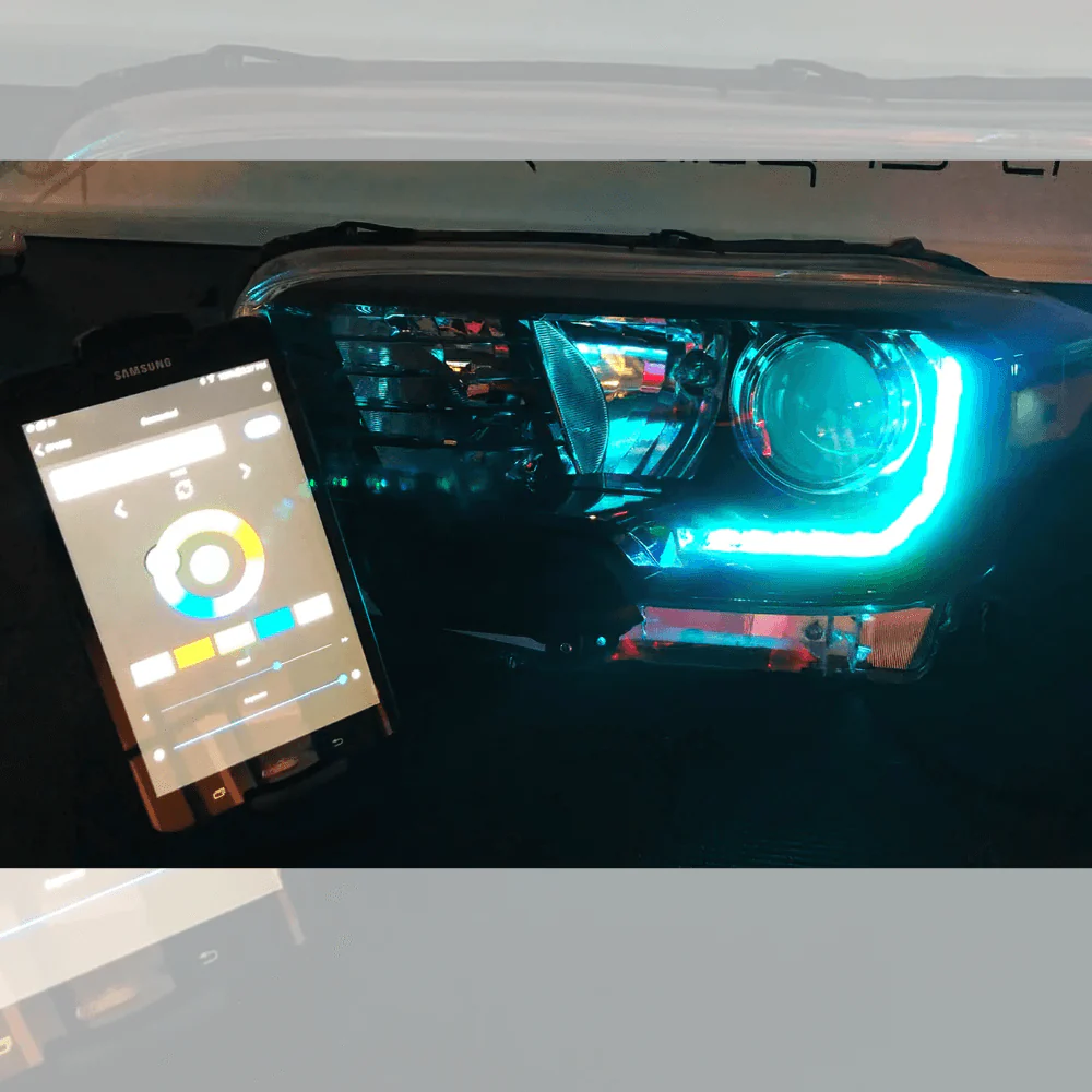 Dynamic ColorSHIFT RGB+A Headlight DRL Kit Fits 2016-2023 Toyota Tacoma - Image 15