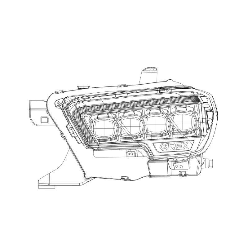 Exclusive NOVA-Series LED Projector Headlights | Amber/Clear DRL Fits 2016-2023 Toyota Tacoma - Image 24