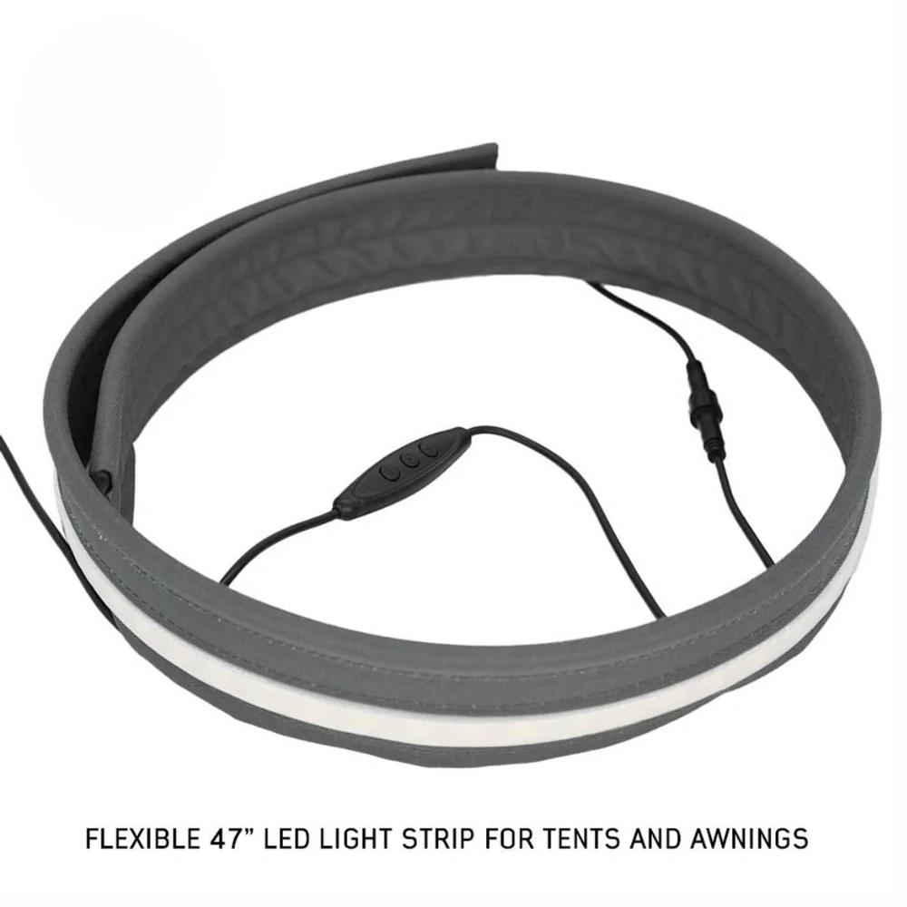 Flexible 47" LED Light with Dimmer and Adaptor for Roof Top Tent and Awning - Image 2