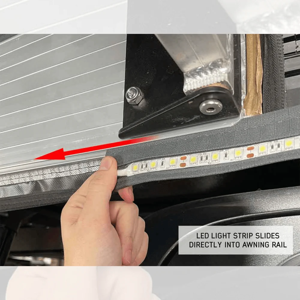 Flexible 47" LED Light with Dimmer and Adaptor for Roof Top Tent and Awning - Image 9