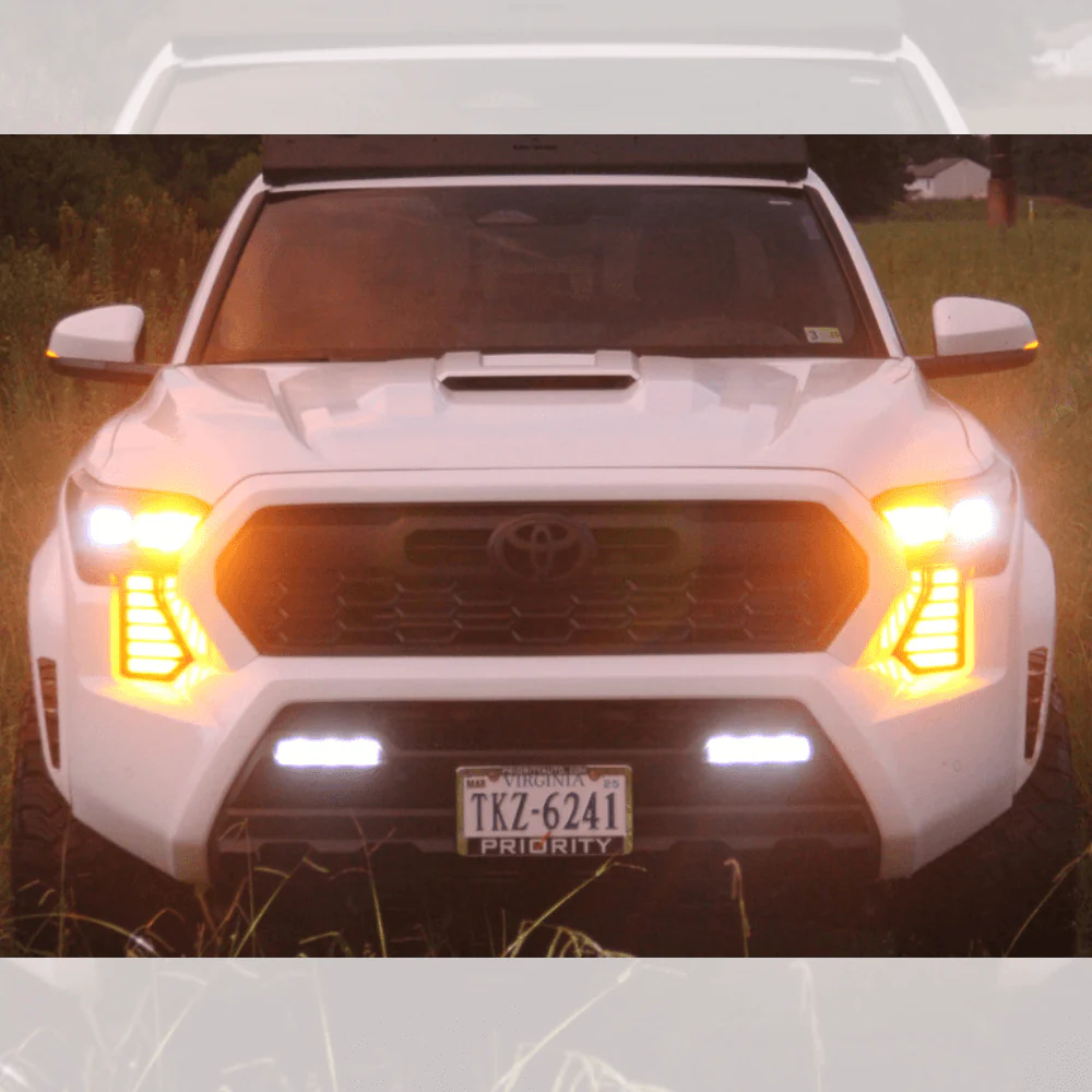 Front Fang Fog Light Kit w/DRL Fits 2024+ Toyota Tacoma