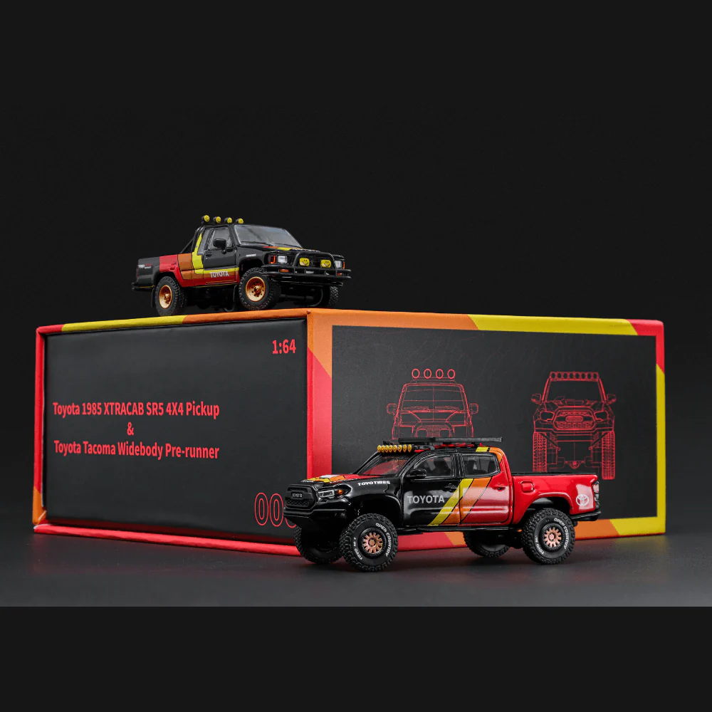 Toyota Tacoma TRD GDC Exclusive 1/64 Box Set - Black - Image 2