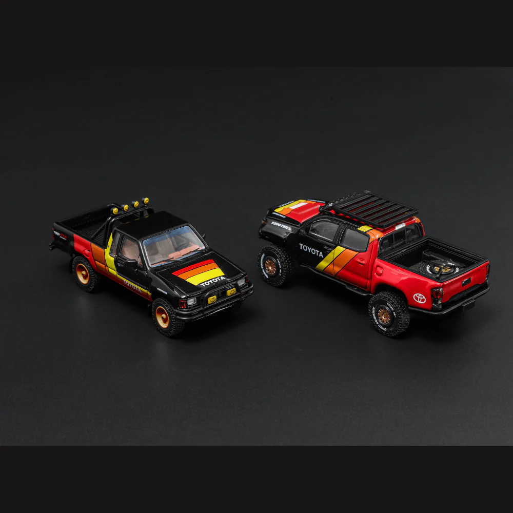 Toyota Tacoma TRD GDC Exclusive 1/64 Box Set - Black - Image 4