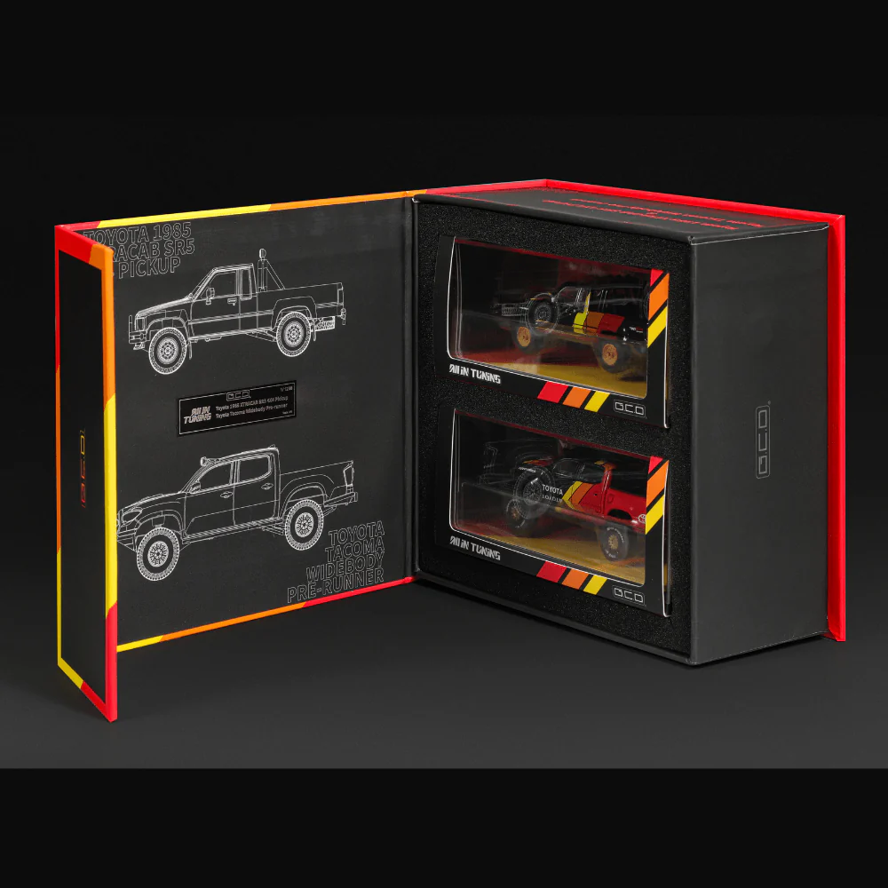 Toyota Tacoma TRD GDC Exclusive 1/64 Box Set - Black - Image 5