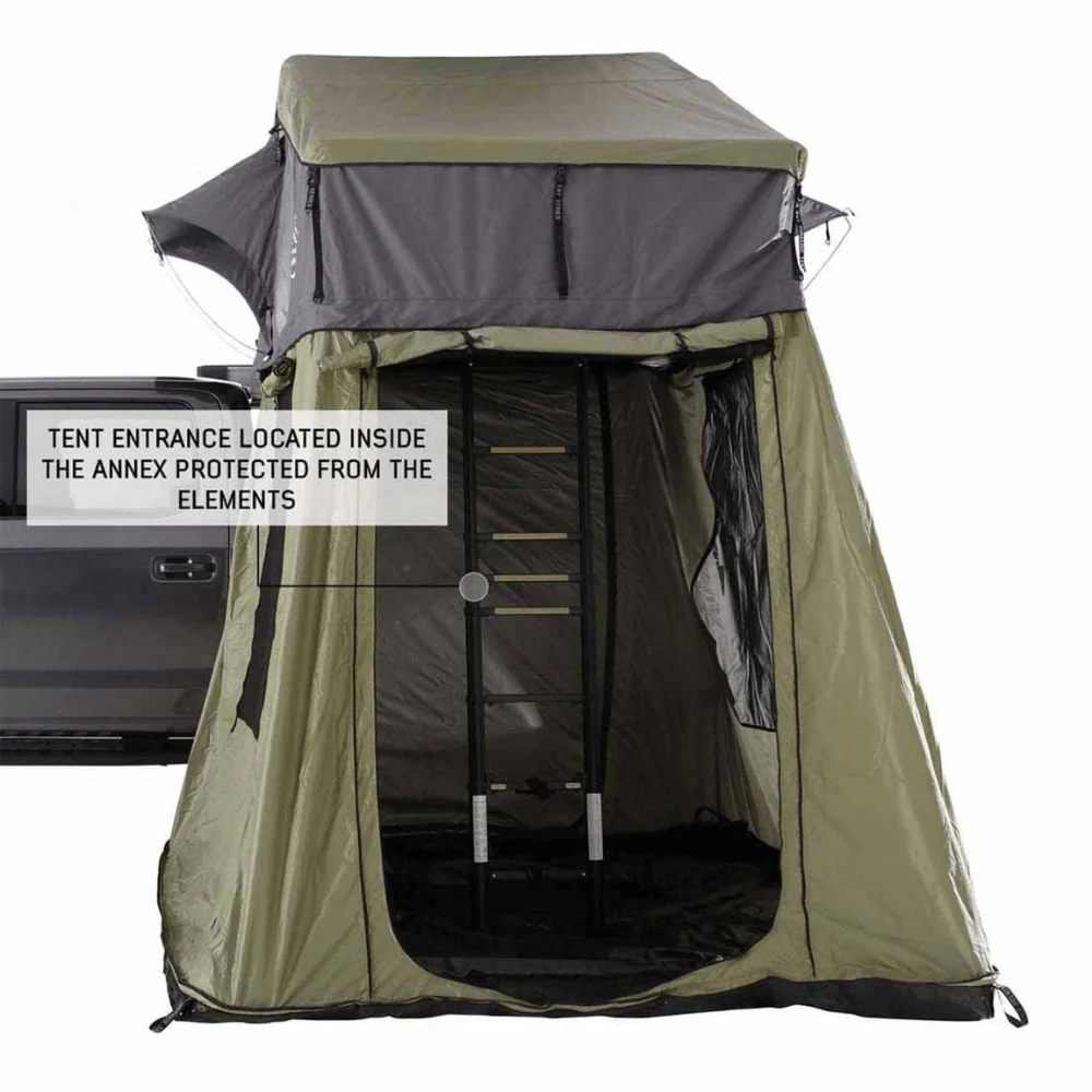 HD Nomadic 2 Roof Top Tent Annex Green Base With Black Floor & Travel Cover - Image 5
