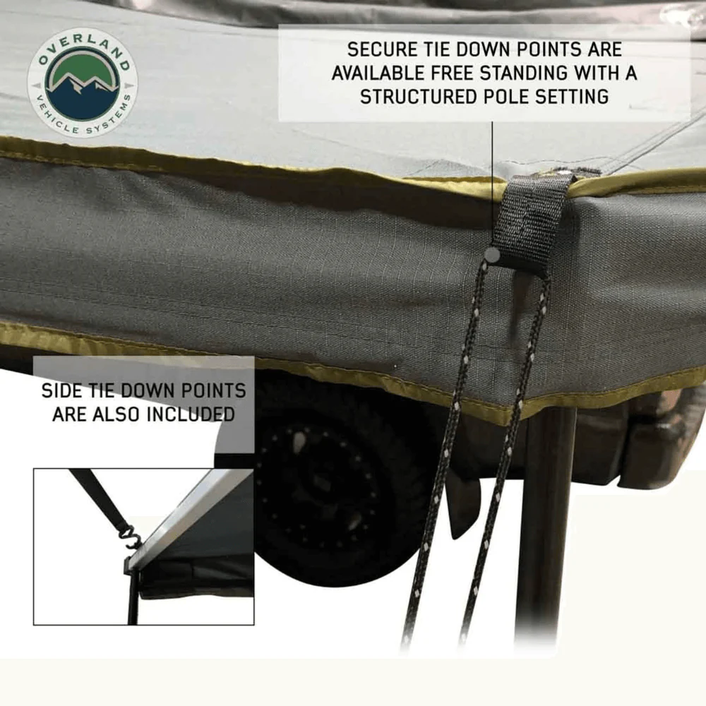 HD Nomadic 270 LT Awning - Dark Gray With Black Travel Cover Universal - Image 11