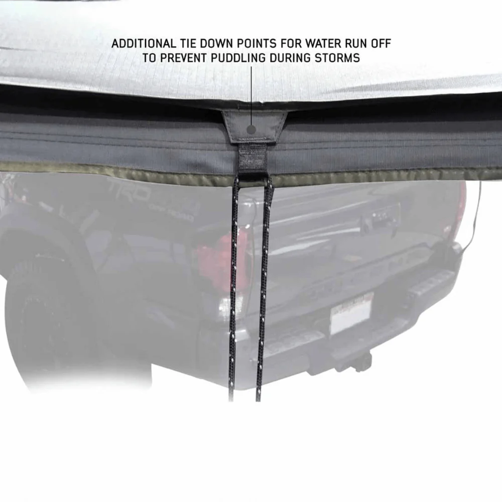 HD Nomadic 270 LT Awning - Dark Gray With Black Travel Cover Universal - Image 5