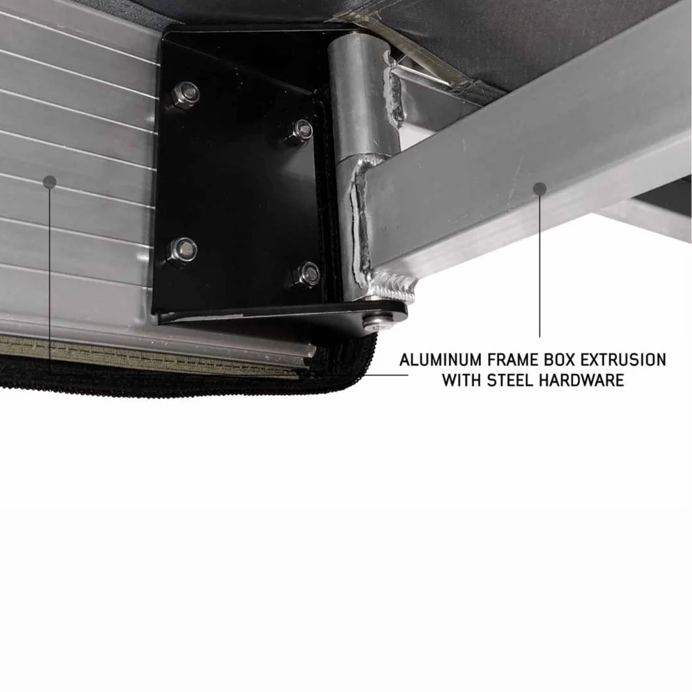 HD Nomadic 270 LT Awning - Dark Gray With Black Travel Cover Universal - Image 9