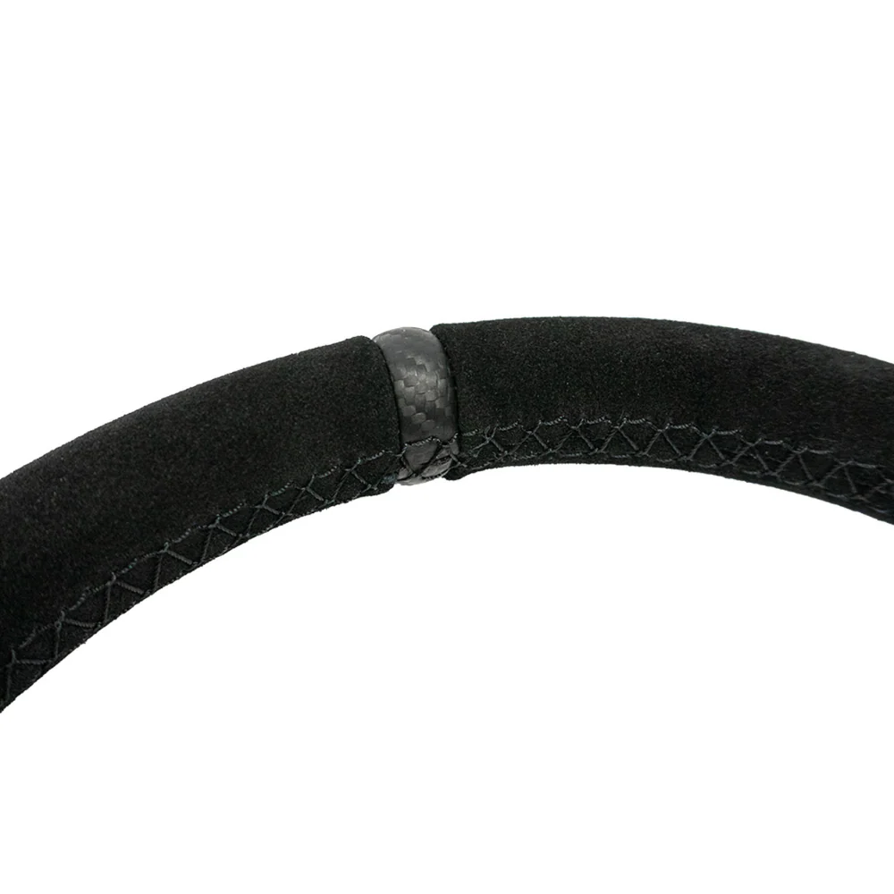 Heated Comp-R Suede Steering Wheel [D-Shaped] | Black - Image 3