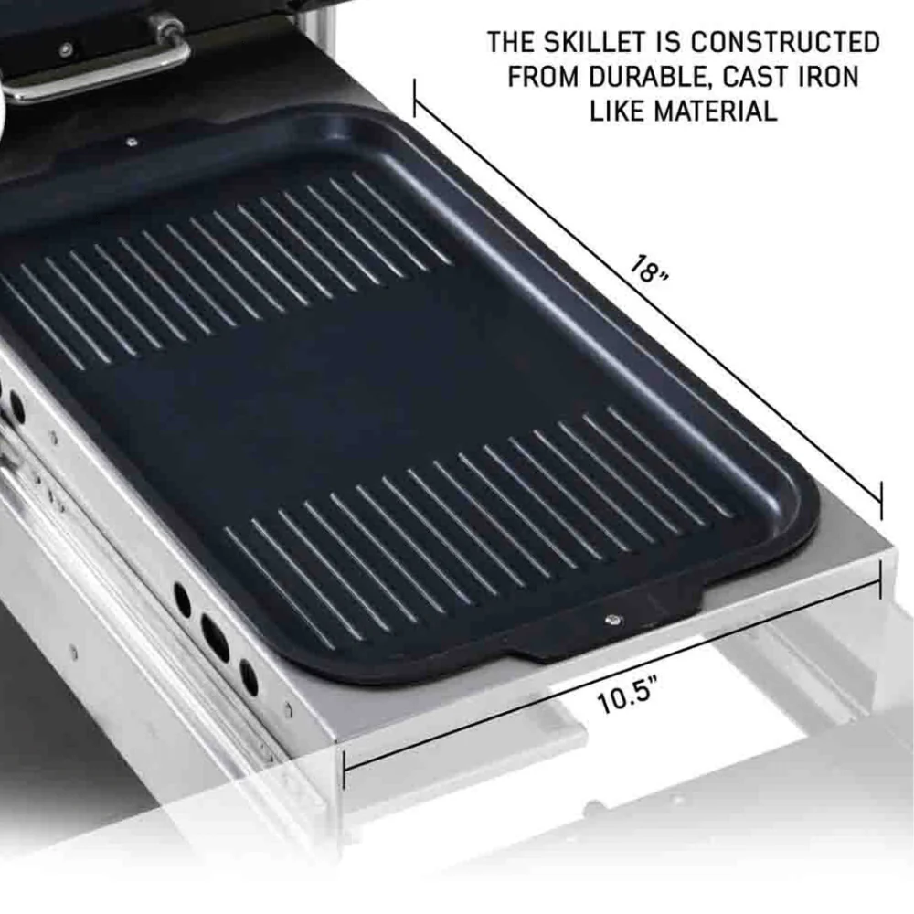 Komodo Camp Kitchen - Dual Grill, Skillet, Folding Shelves, and Rocket Tower - Stainless Steel - Image 7