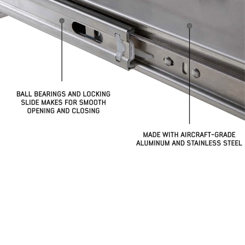 Komodo Camp Kitchen - Dual Grill, Skillet, Folding Shelves, and Rocket Tower - Stainless Steel - Image 9