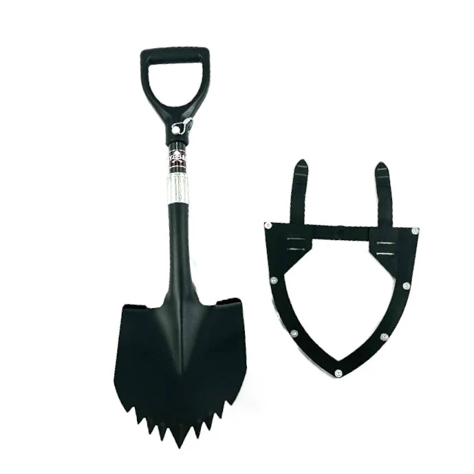 Krazy Beaver Mini Shovel | Textured Black Head / Black Handle | + Guard