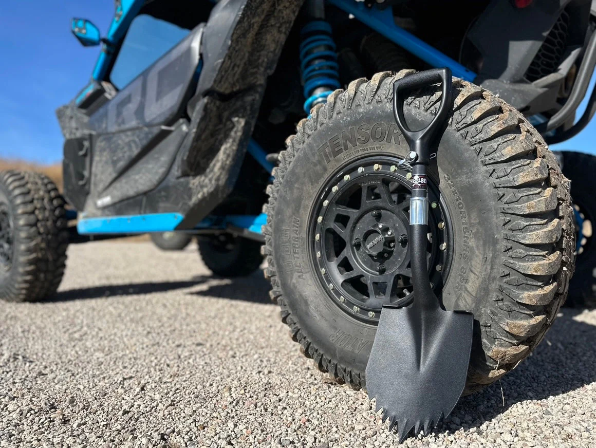 Krazy Beaver Mini Shovel | Textured Black Head / Black Handle | + Guard - Image 3