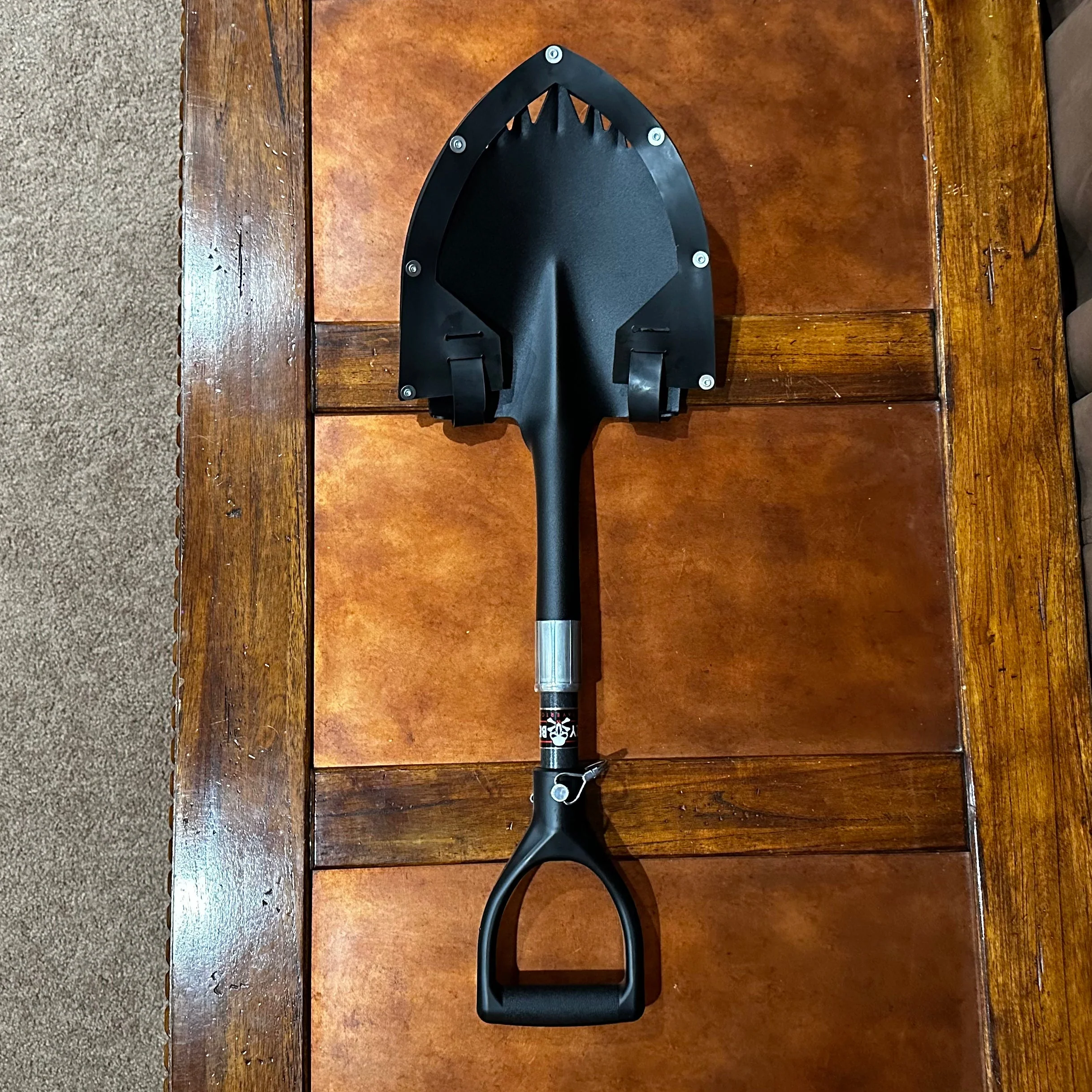 Krazy Beaver Mini Shovel | Textured Black Head / Black Handle | + Guard - Image 4