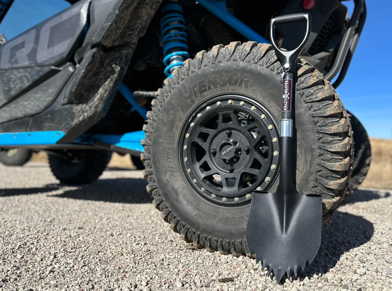 Krazy Beaver Shorty Shovel | Textured Black Head / Black Handle | ATV / UTV - Image 3