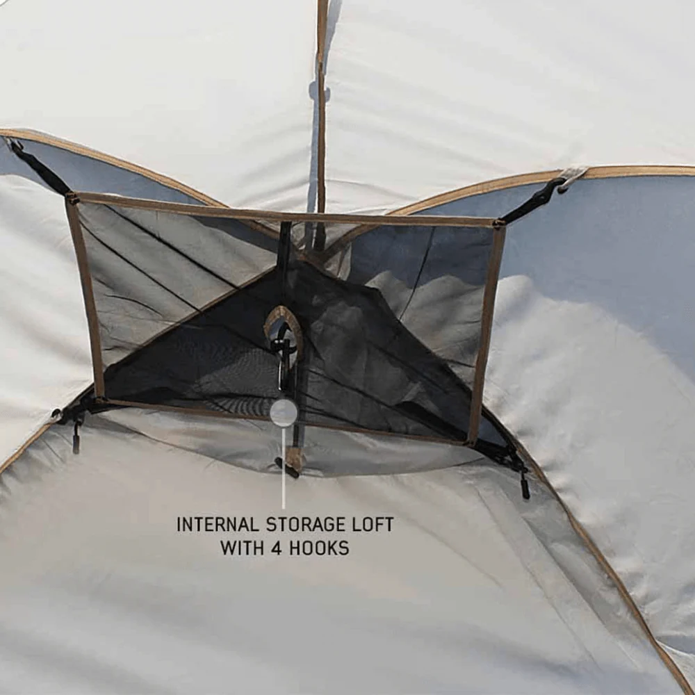 LD TACT Bed Tent, Tan Body & Green Rainfly - Image 12