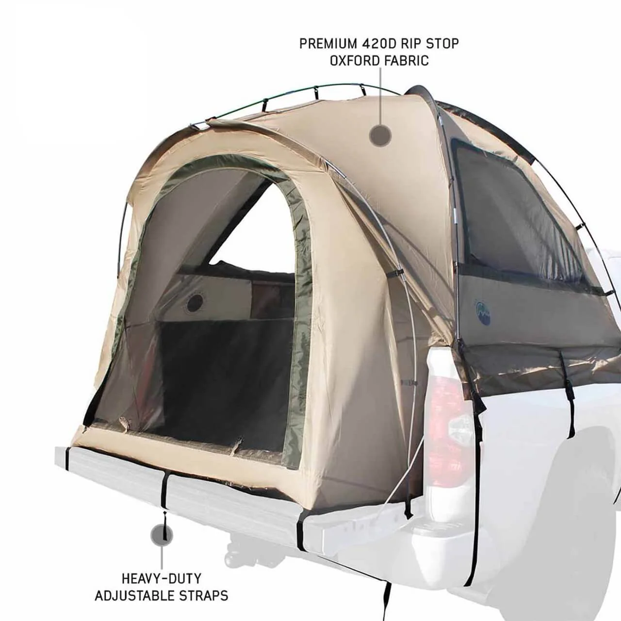 LD TACT Bed Tent, Tan Body & Green Rainfly - Image 8