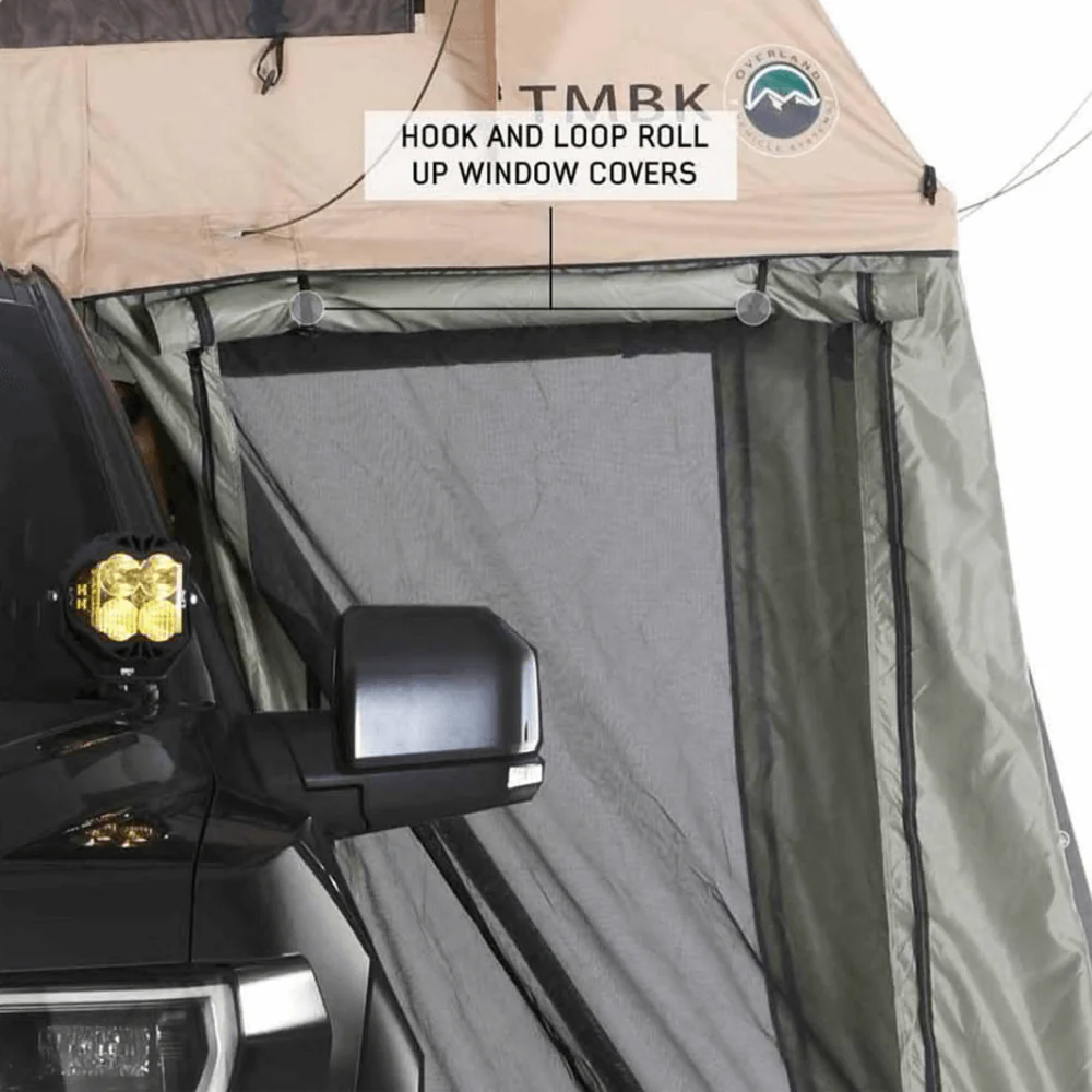 LD TMBK Roof Top Tent Annex Green Base With Black Floor & Travel Cover - Image 3