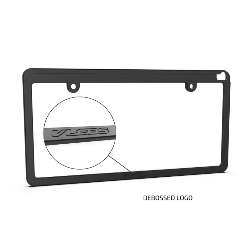 Billet Aluminum License Plate Frame For LPR / LPX Powder Coated Satin Black - Image 3