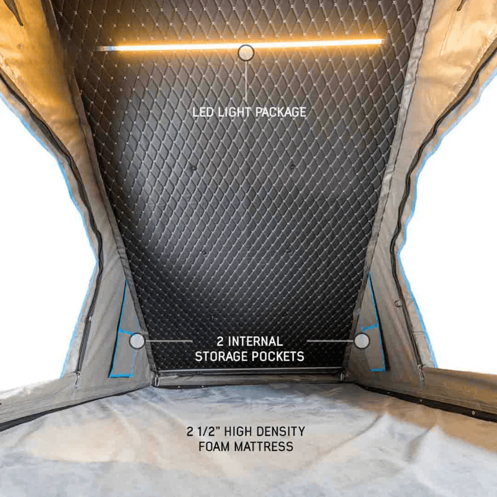 MagPak - Camper Shell/Roof Top Tent Combo with Lights, Rear Molle Panel, Side Tie Downs, Front & Rear Windows - Image 13