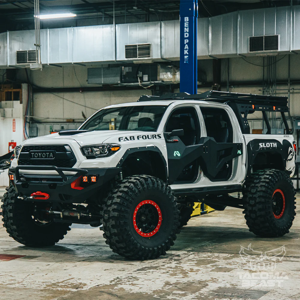 Matrix Black Powder Coated Front Bumper Fits 2016-2023 Toyota Tacoma - Image 4