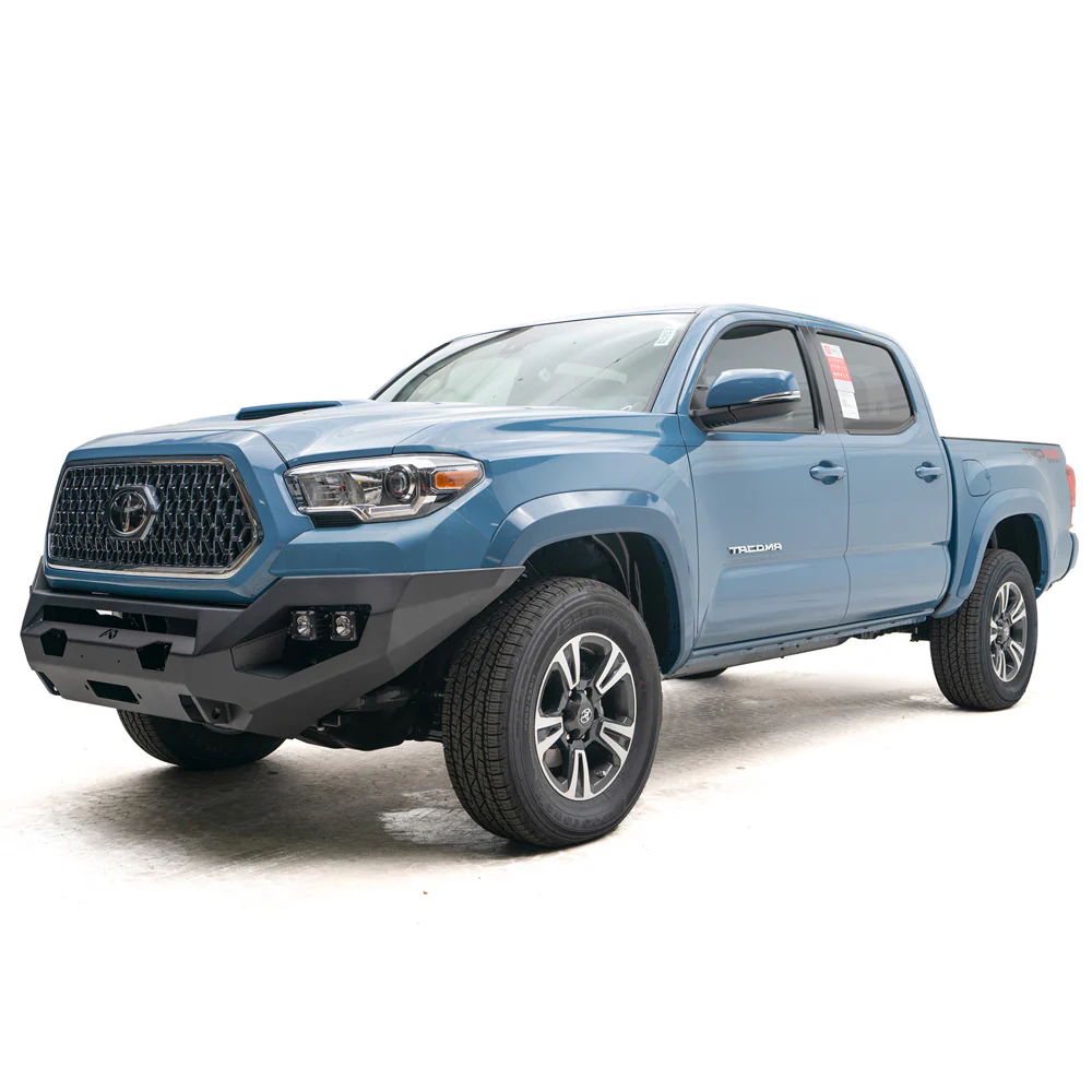 Matrix Black Powder Coated Front Bumper Fits 2016-2023 Toyota Tacoma - Image 6
