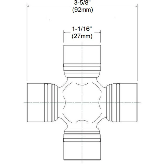 Matsuba Driveline U-Joint Fits 2005-2023 Toyota Tacoma - Image 3