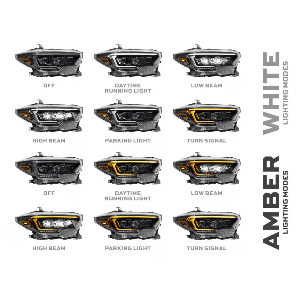 XB Evo LED Headlights Fits 2016-2023 Toyota Tacoma - Image 7