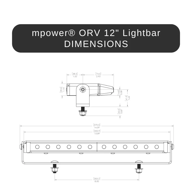 mpower® ORV 12" Lightbar | Optic-grade silicone lens - Image 3