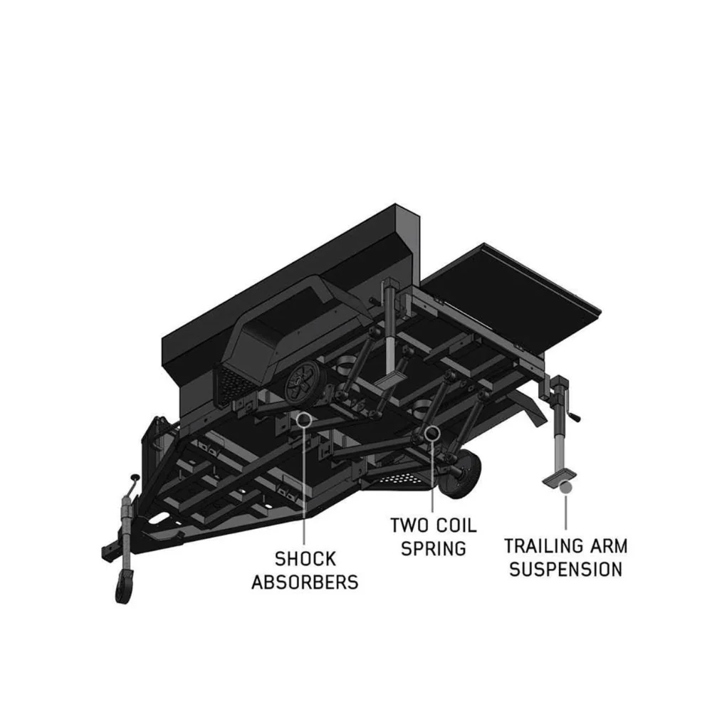 Off Road Trailer - Military Style With Full Articulating Suspension - Image 34