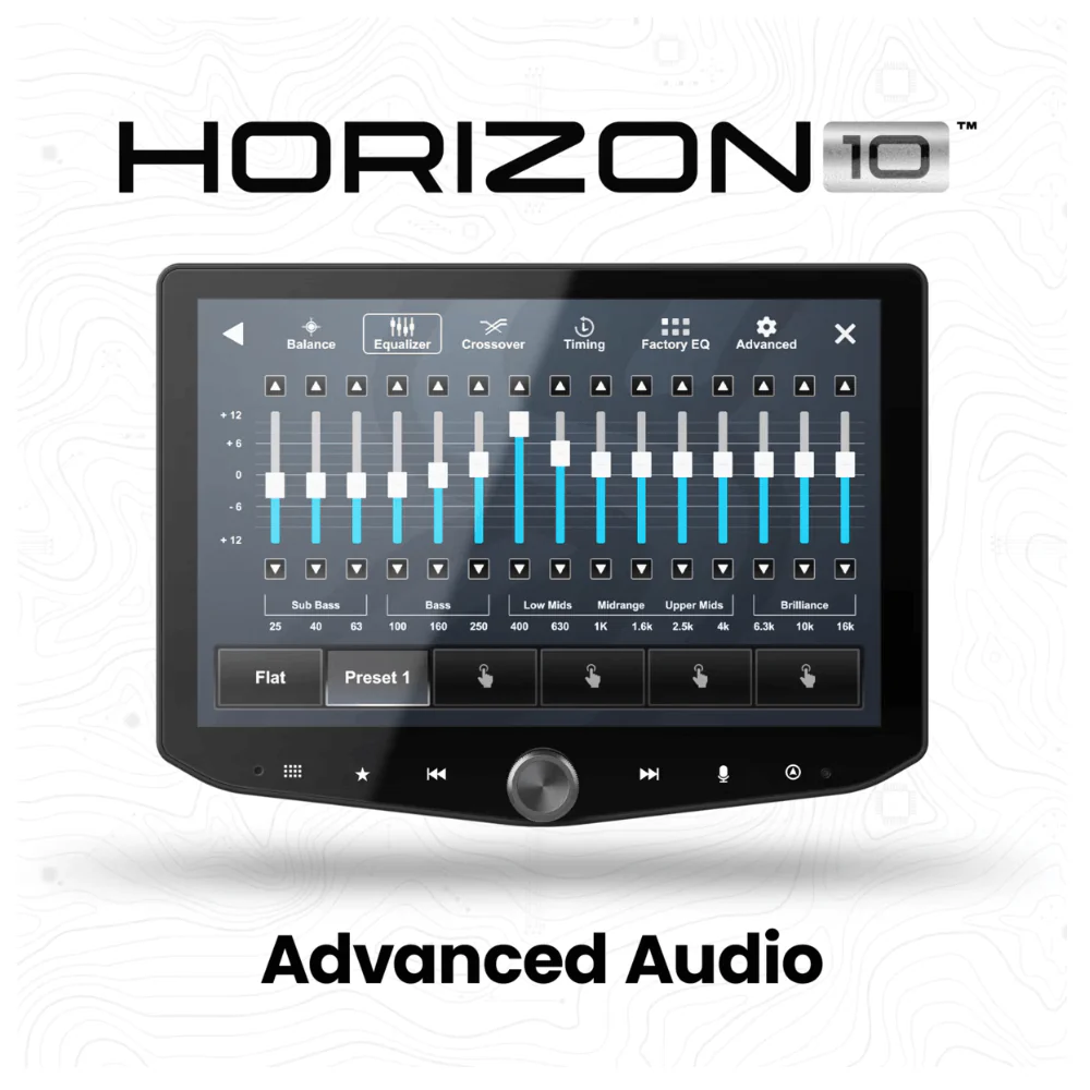 Radio Replacement Kit - Includes 10" Horizon 10 Touchscreen Radio & Plug and Play Installation Fits 2016-2023 Toyota Tacoma - Image 7