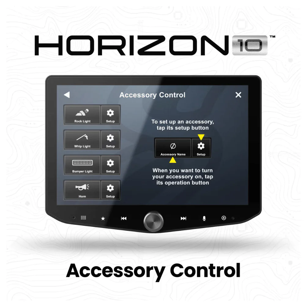 Radio Replacement Kit - Includes 10" Horizon 10 Touchscreen Radio & Plug and Play Installation Fits 2016-2023 Toyota Tacoma - Image 9