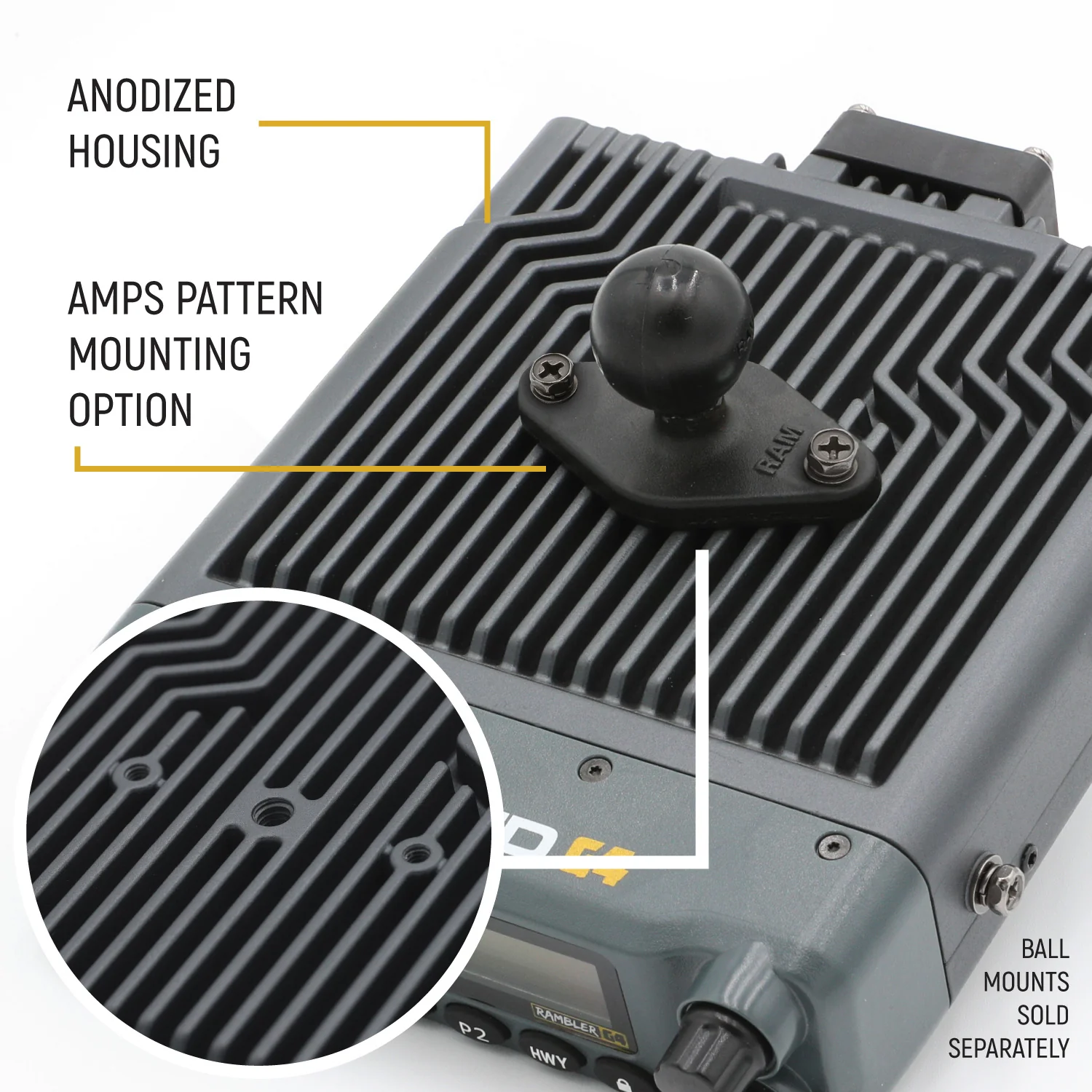 Rambler G4 GMRS Mobile Radio with Antenna Radio Kit - Image 3