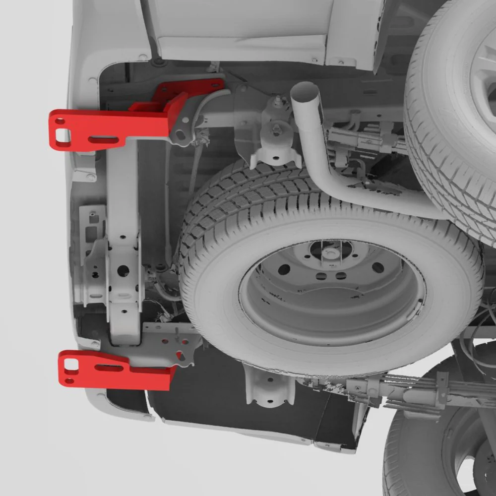 Rear Recovery Points Fits 2016-2023 Toyota Tacoma - Image 19