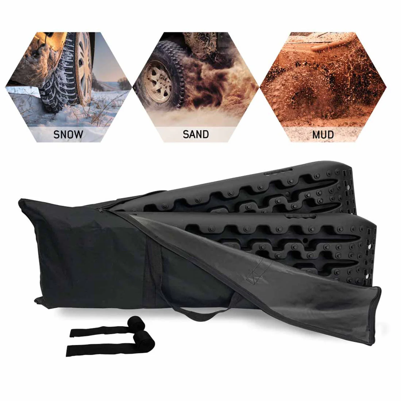 Recovery Ramp With Pull Strap and Storage Bag - Gray/Black Universal - Image 9