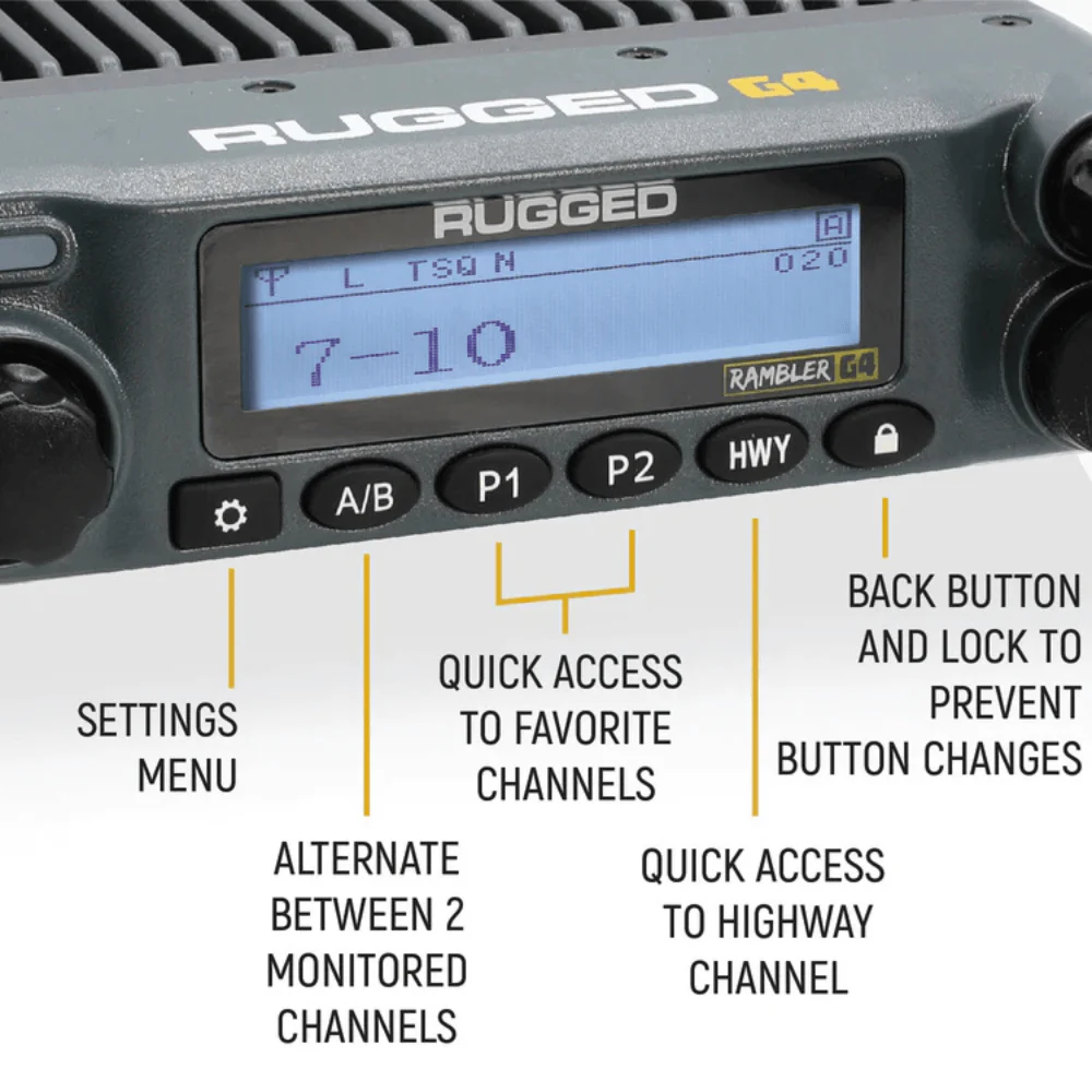 Rugged Rambler G4 GMRS Mobile Radio - Image 4