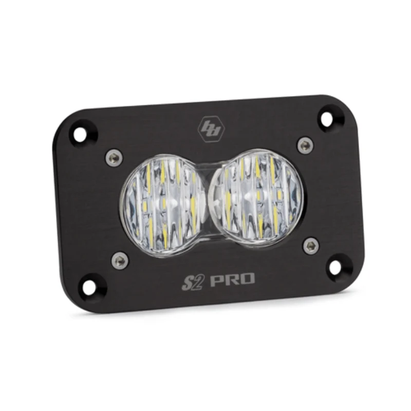 S2 Pro Black Flush Mount LED Auxiliary Light Pod - Image 3