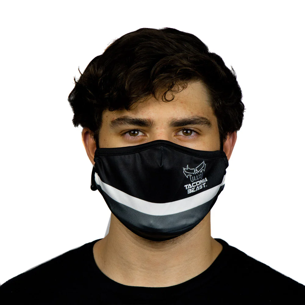 Skull Face Mask - Black & White - Image 3
