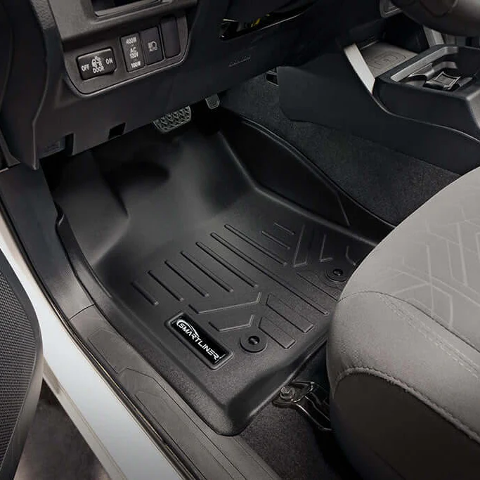 SmartCoverage™ Custom Fit Floor Liners fits 2018-2023 Toyota Tacoma Access Cab (Automatic Transmission) - Image 2