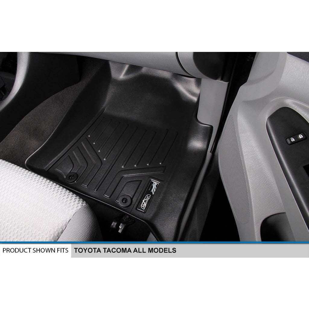 SmartCoverage™ Custom Fit Floor Liners fits 2005-2011 Toyota Tacoma Double Cab (Automatic Transmission) - Image 4