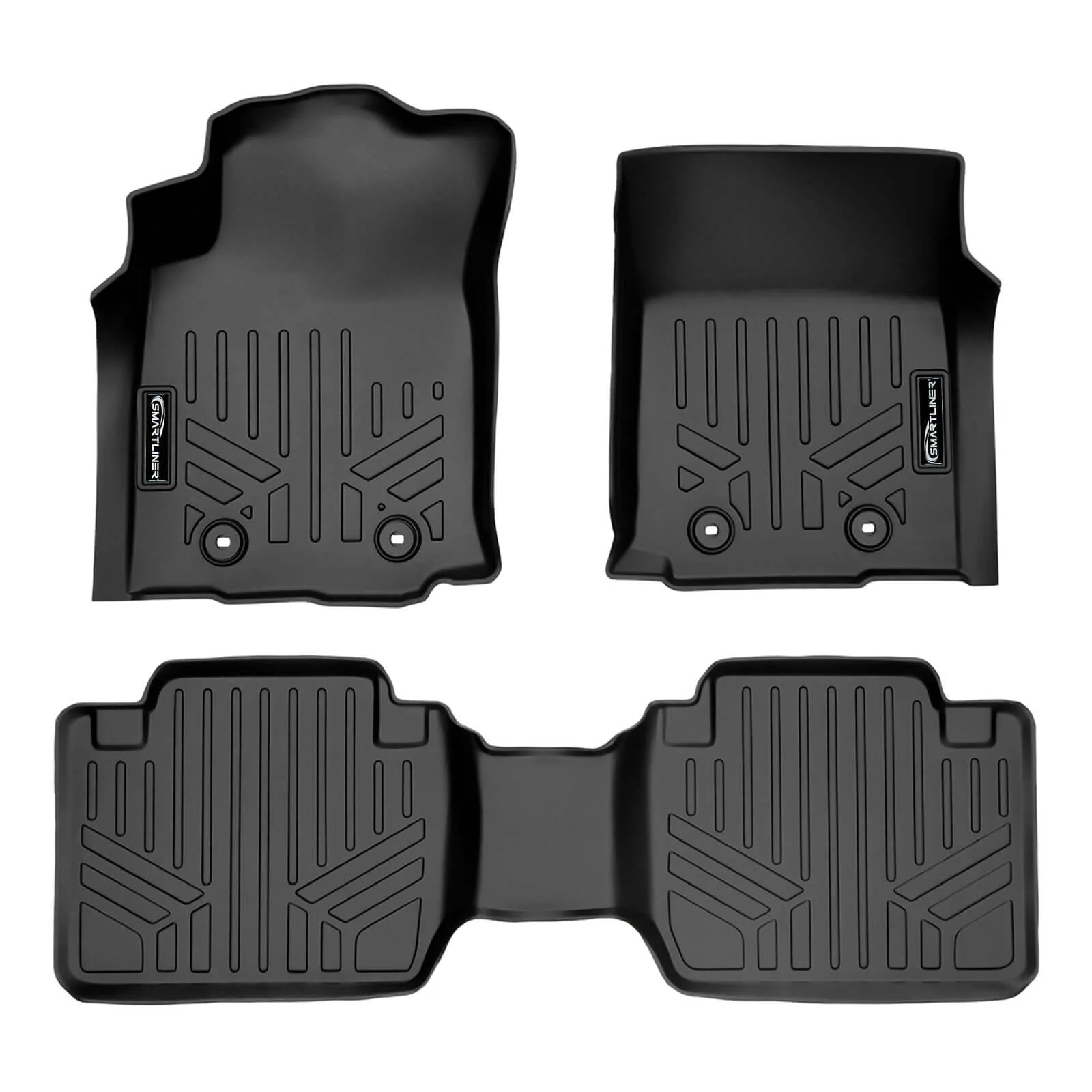 SmartCoverage™ Custom Fit Floor Liners fits 2018-2023 Toyota Tacoma Access Cab (Manual Transmission) - Image 3