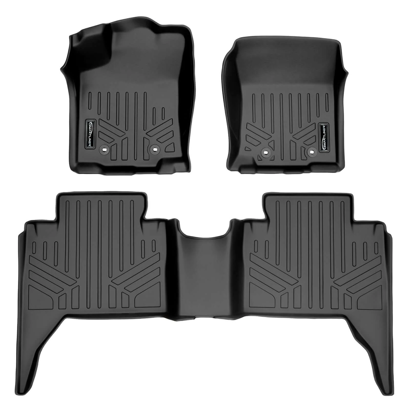 SmartCoverage™ Custom Fit Floor Liners fits 2018-2023 Toyota Tacoma Double Cab (Automatic Transmission) - Image 6