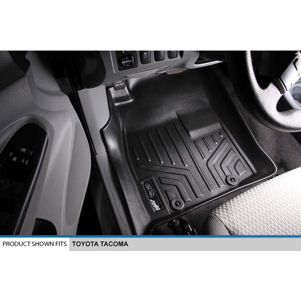 SMARTLINER Custom Fit Floor Liners fits 2012-2015 Toyota Tacoma Regular Cab - Image 2