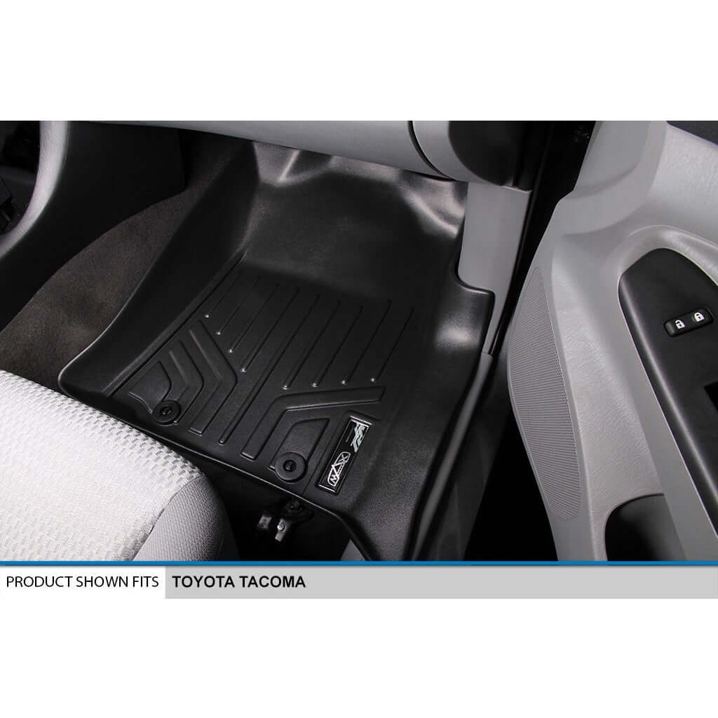 SMARTLINER Custom Fit Floor Liners fits 2012-2015 Toyota Tacoma Regular Cab - Image 3