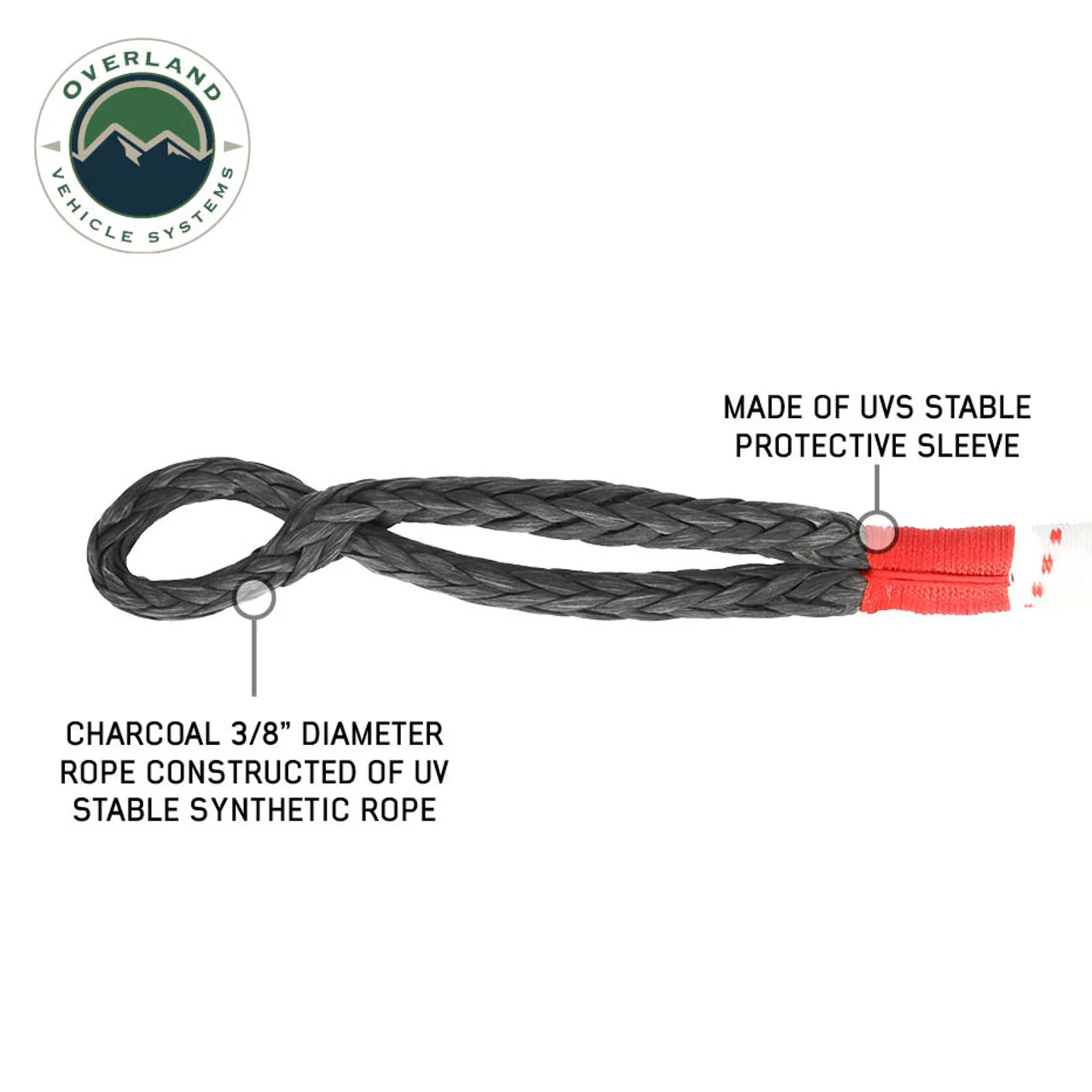 Soft Shackle 3/8" x 23" 36,000 LB. with Loop & Abrasive Sleeve - Image 6